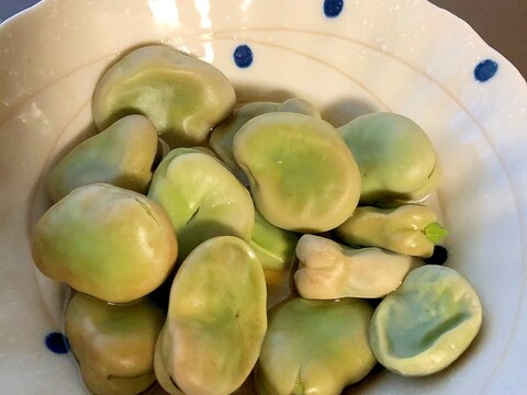 簡単おつまみ!空豆のお浸し